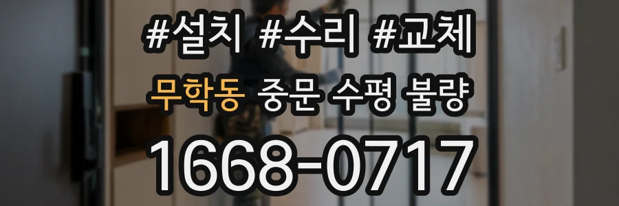 무학동 중문 수평 불량