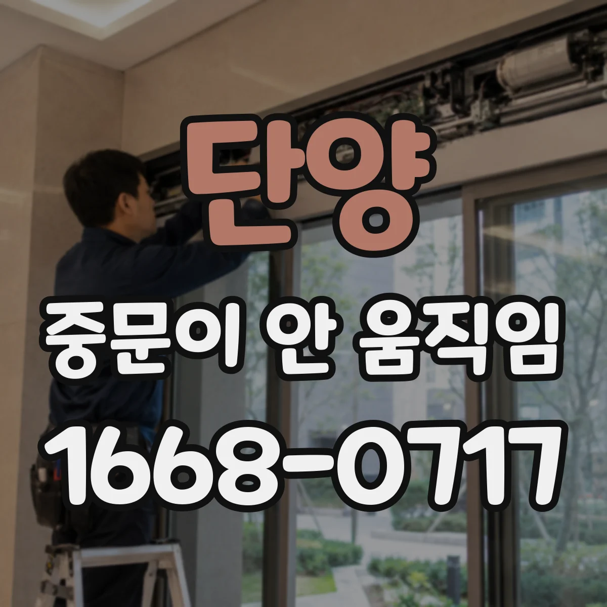 단양 중문이 안 움직임
