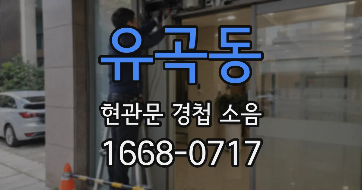 유곡동 현관문 경첩 소음