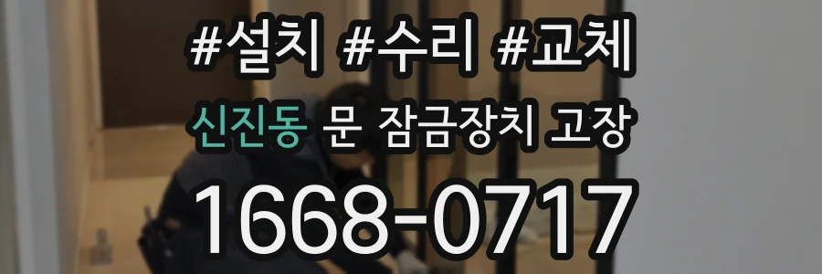 신진동 문 잠금장치 고장