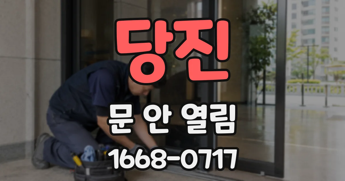 당진 문 안 열림