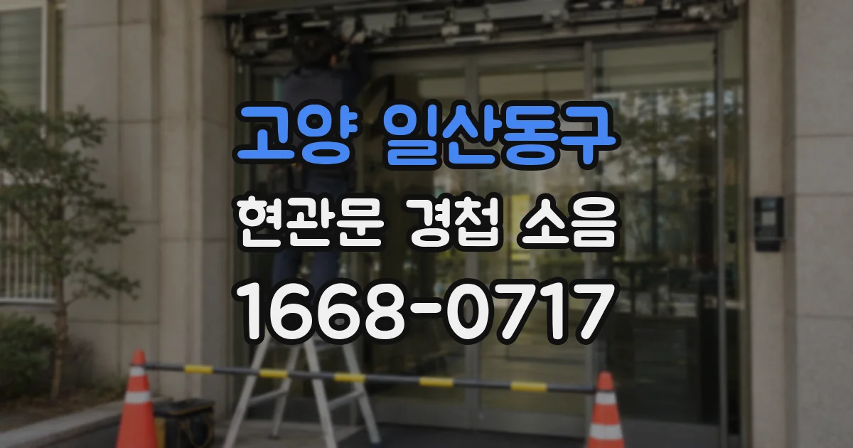 고양 일산동구 현관문 경첩 소음