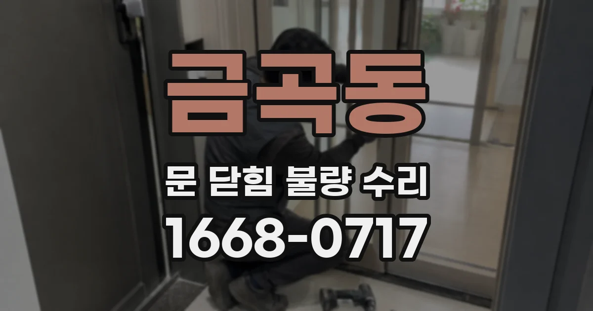 금곡동 문 닫힘 불량 수리