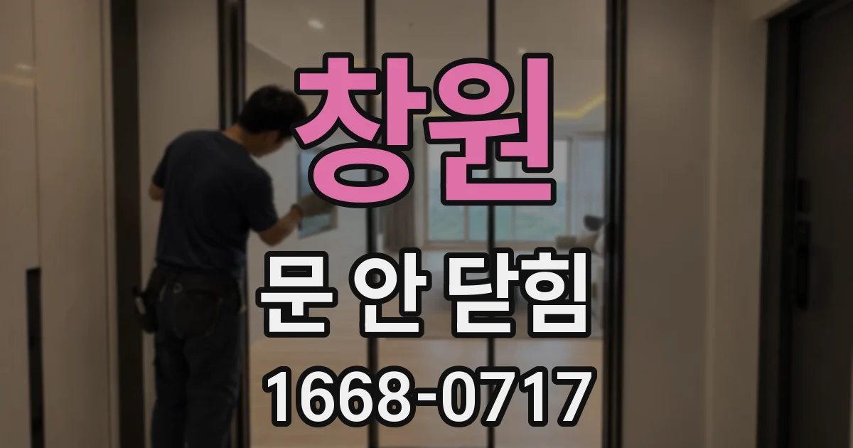 창원 문 안 닫힘