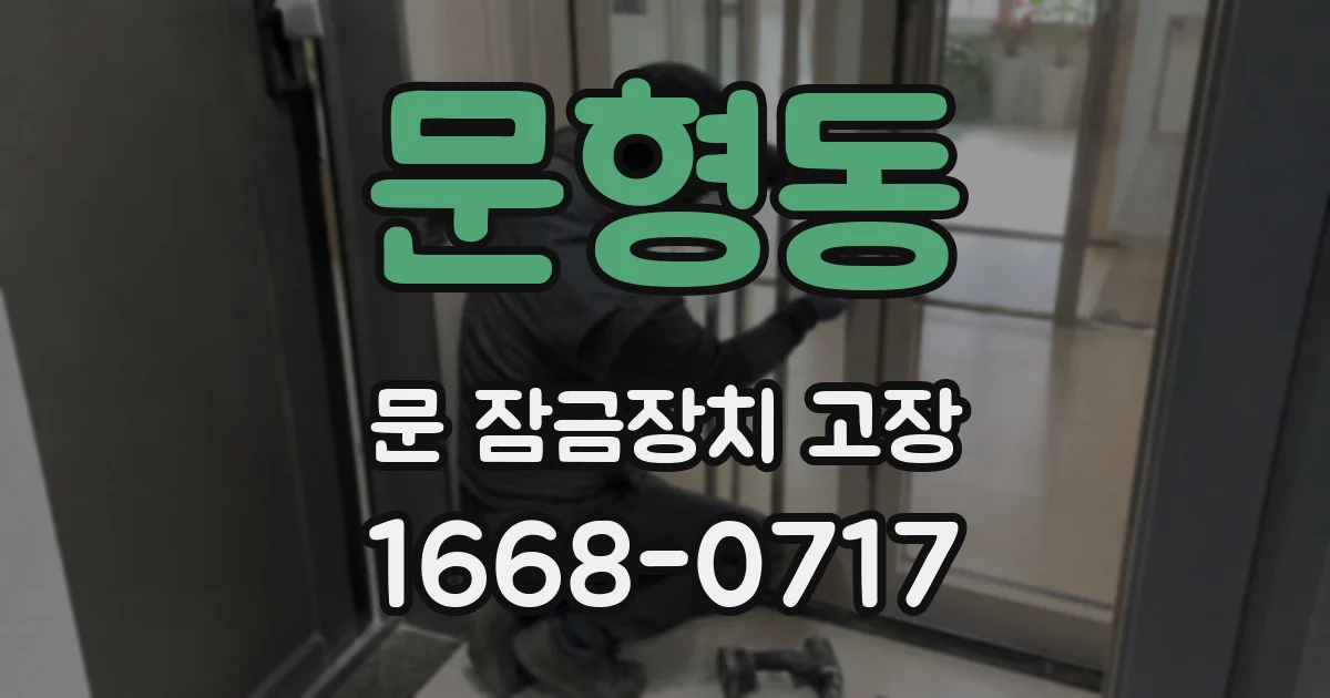 문형동 문 잠금장치 고장
