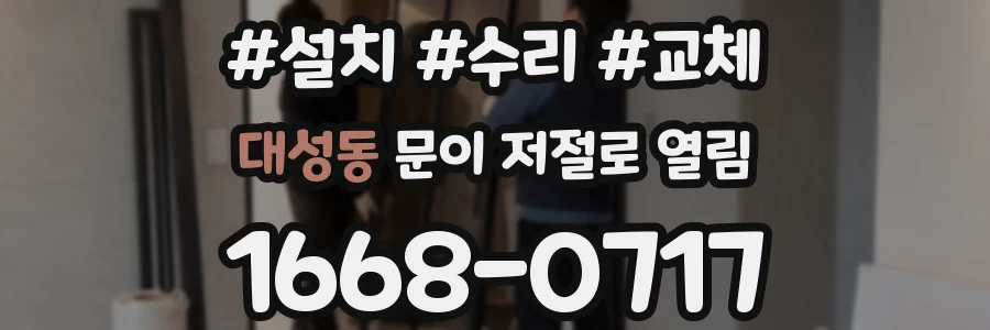 대성동 문이 저절로 열림