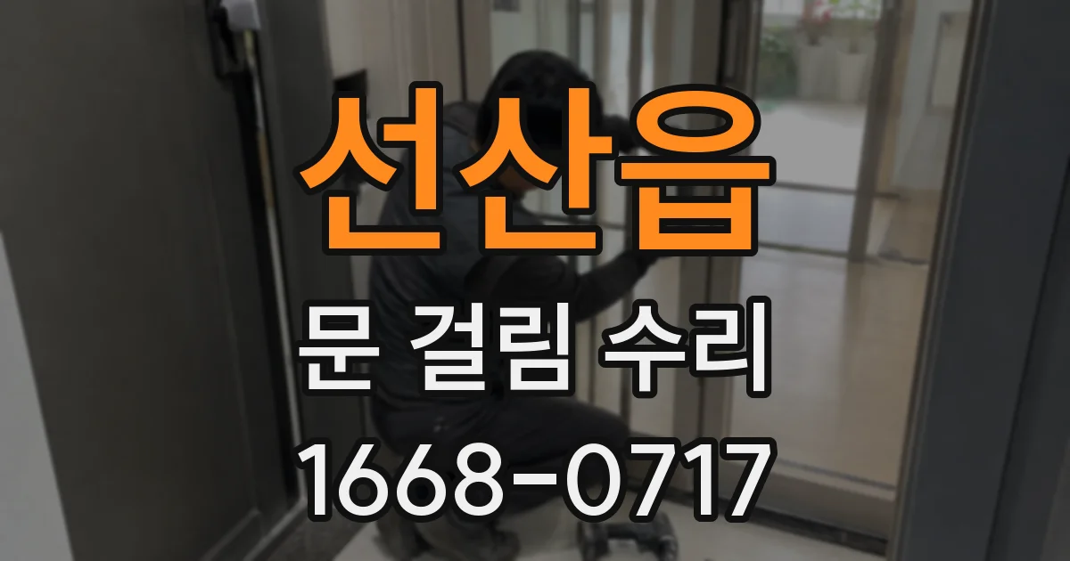 선산읍 문 걸림 수리