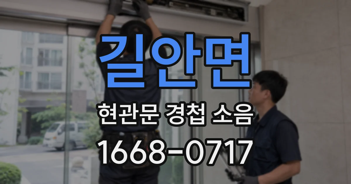 길안면 현관문 경첩 소음