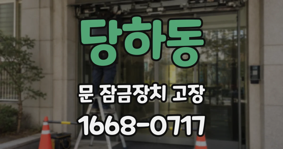 당하동 문 잠금장치 고장