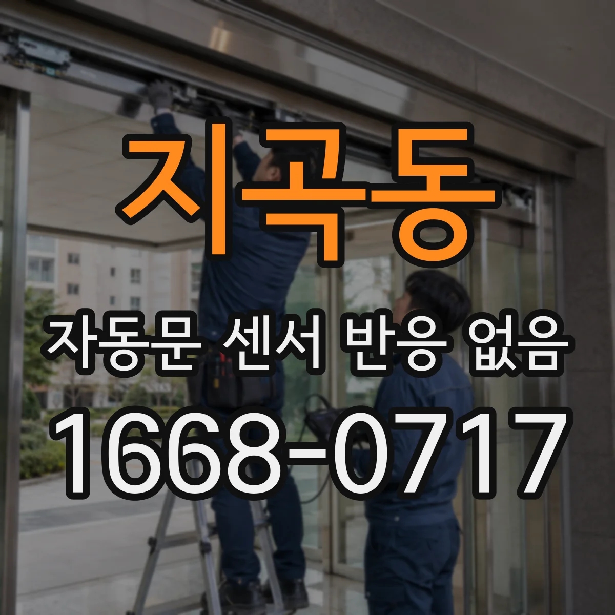 지곡동 자동문 센서 반응 없음