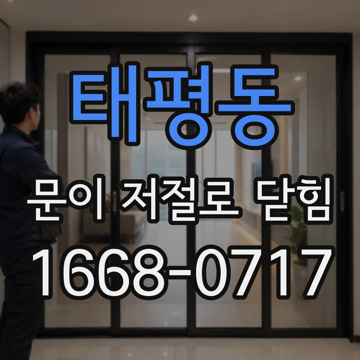 태평동 문이 저절로 닫힘