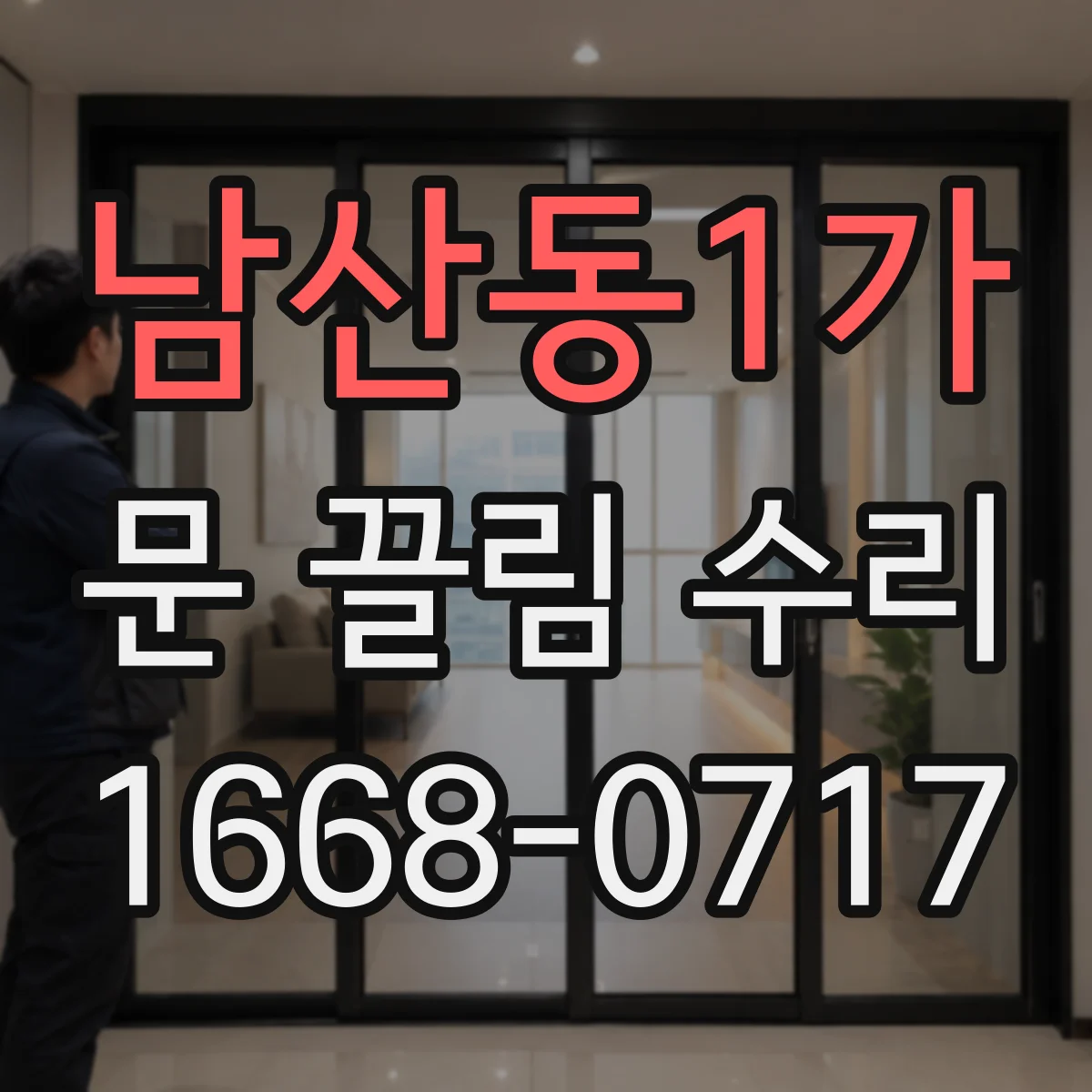 남산동1가 문 끌림 수리 도어락 걸쇠 위치 오차로 인한 끌림 현상 점검