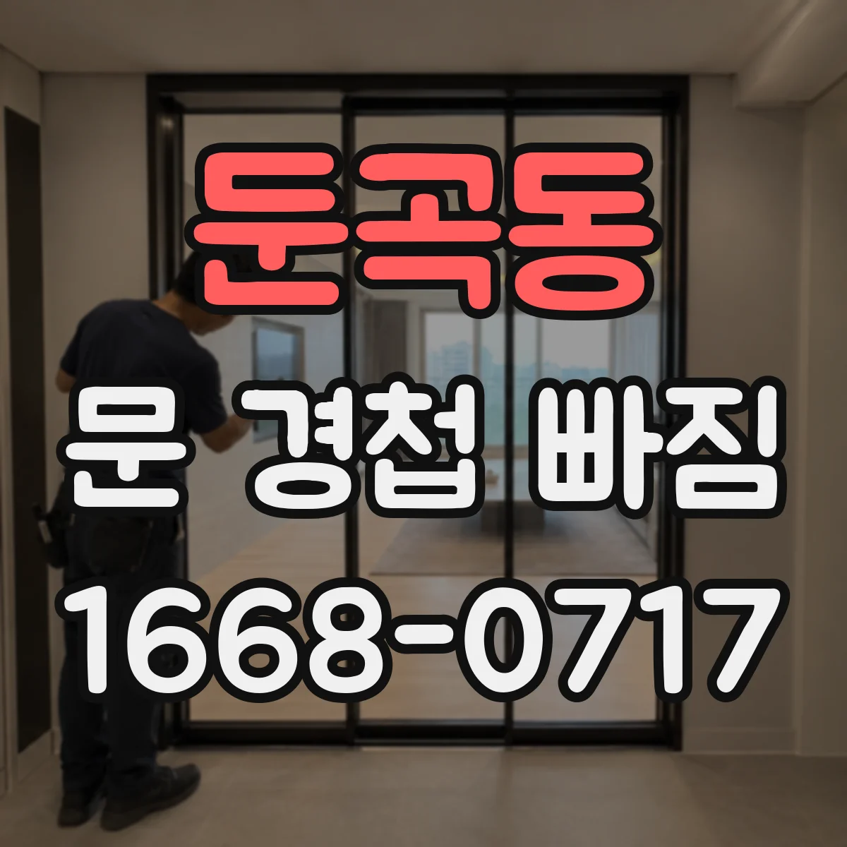 둔곡동 문 경첩 빠짐
