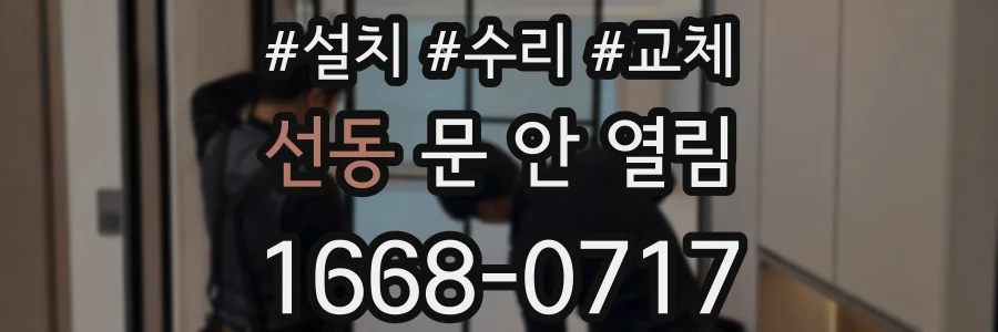 선동 문 안 열림