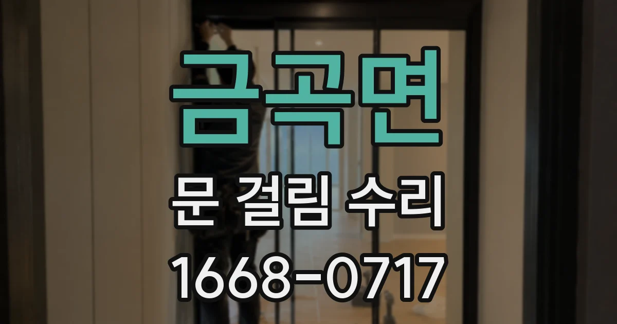 금곡면 문 걸림 수리