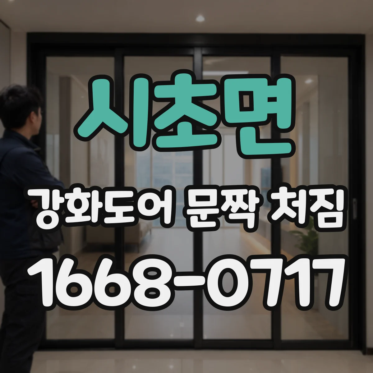 시초면 강화도어 문짝 처짐