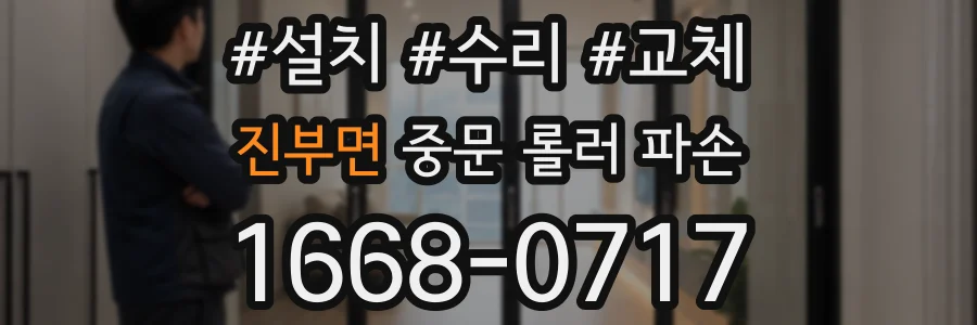 진부면 중문 롤러 파손