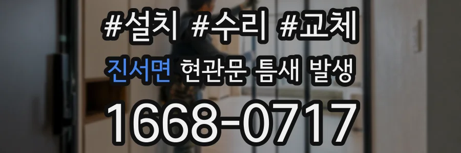 진서면 현관문 틈새 발생