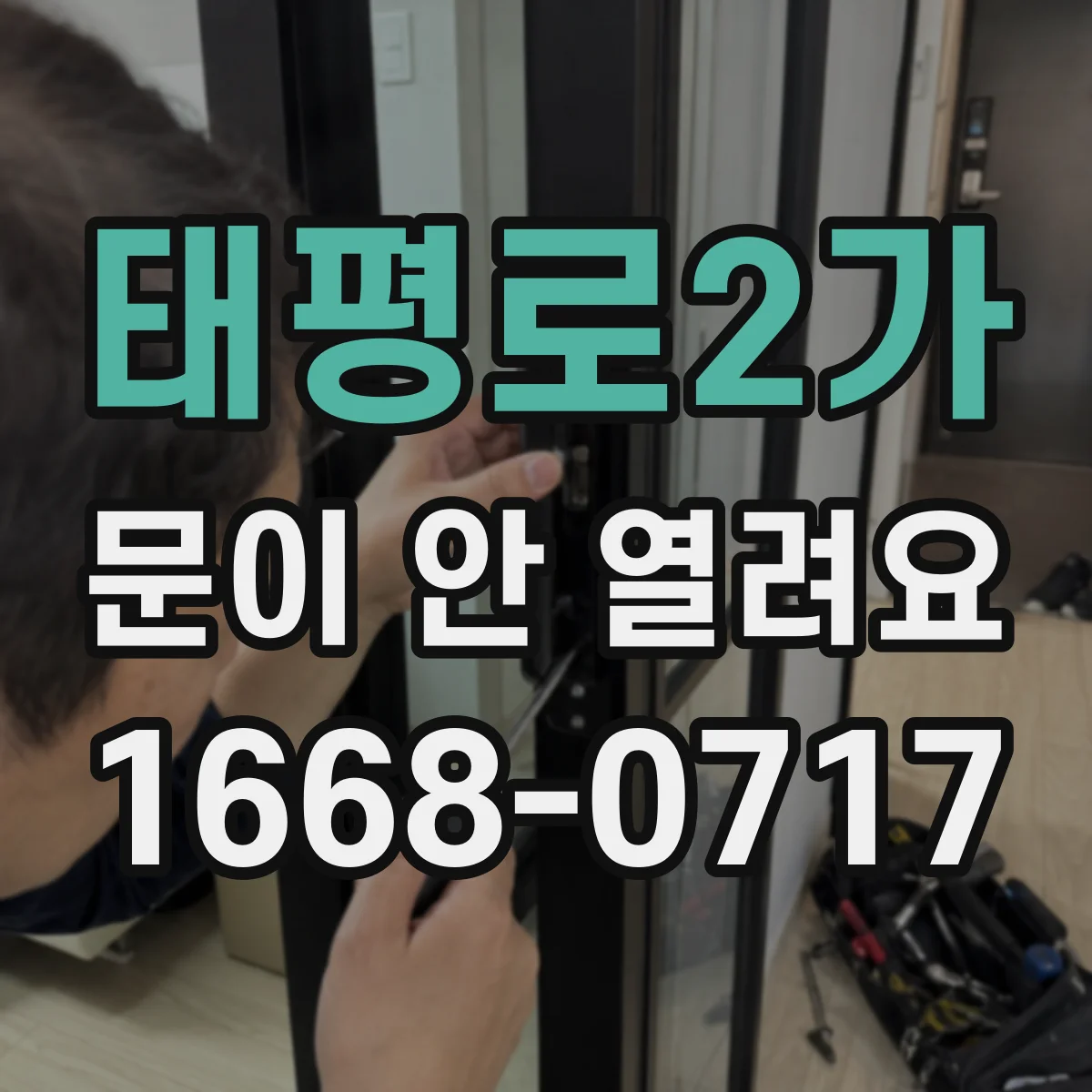 태평로2가 문이 안 열려요