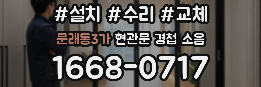 문래동3가 현관문 경첩 소음