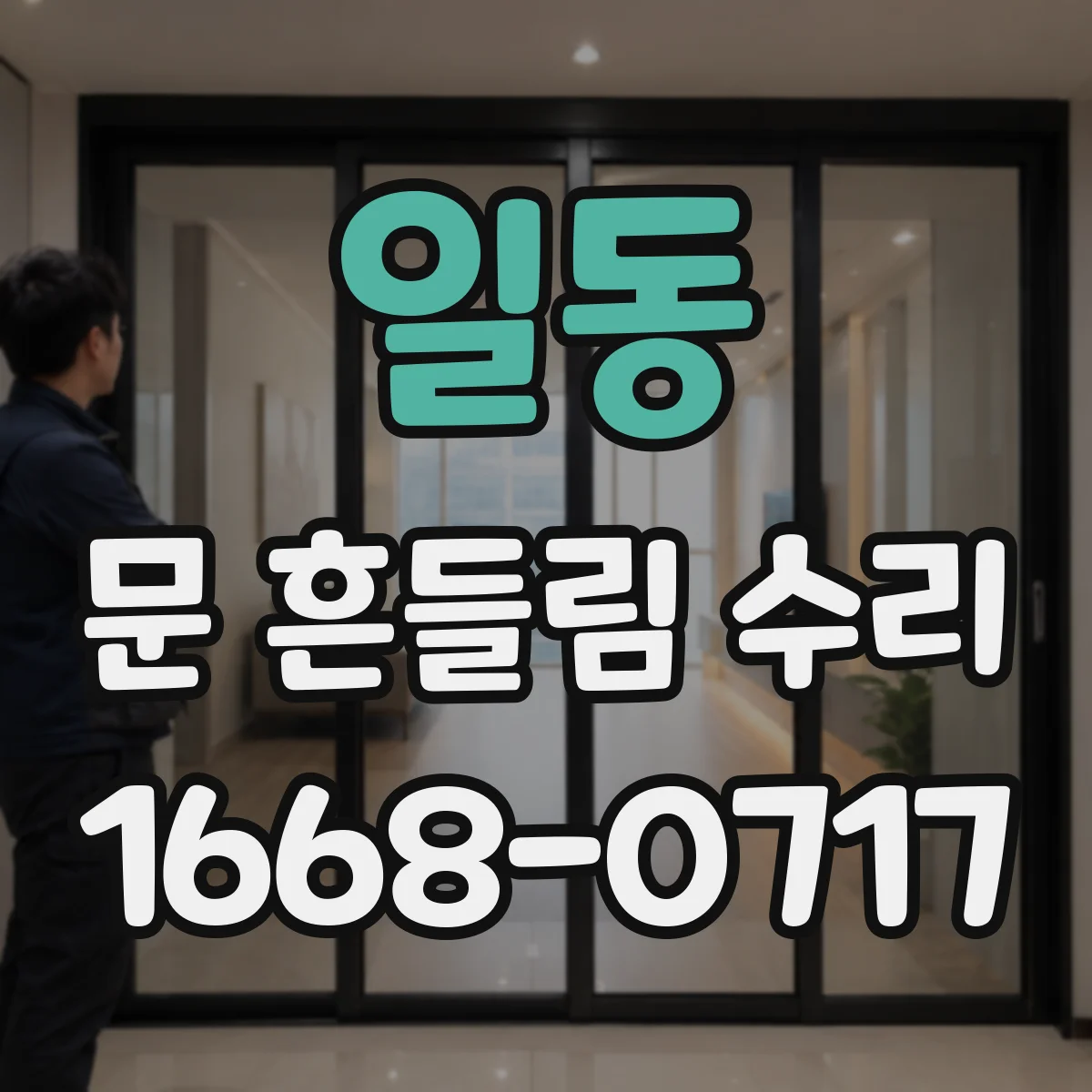 일동 문 흔들림 수리