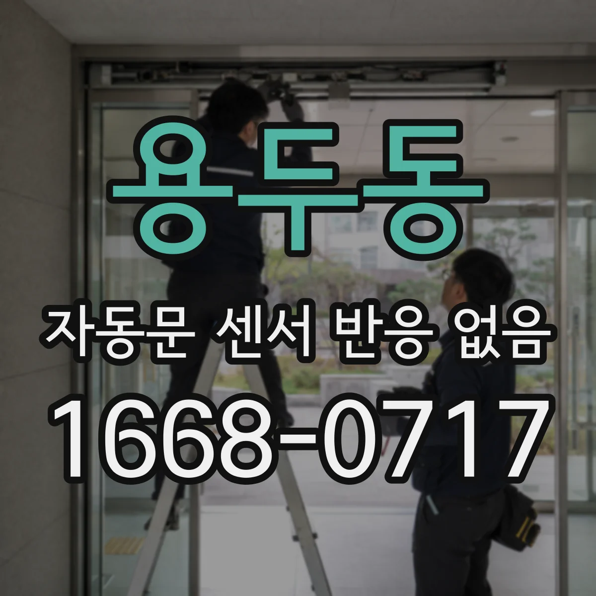 용두동 자동문 센서 반응 없음