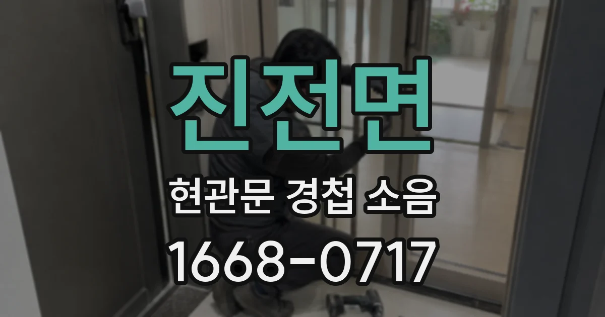 진전면 현관문 경첩 소음