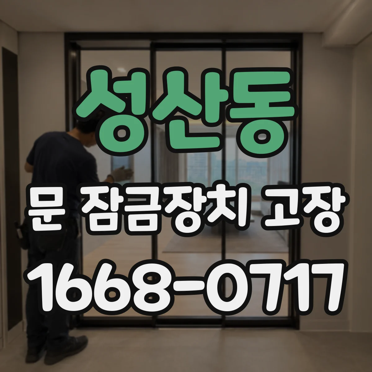 성산동 문 잠금장치 고장