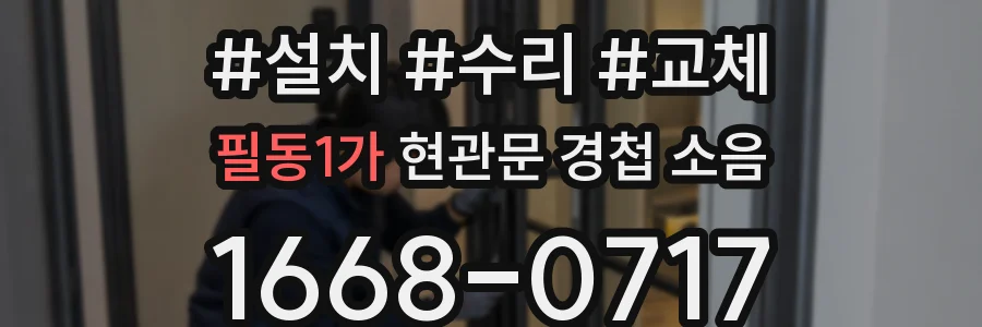 필동1가 현관문 경첩 소음