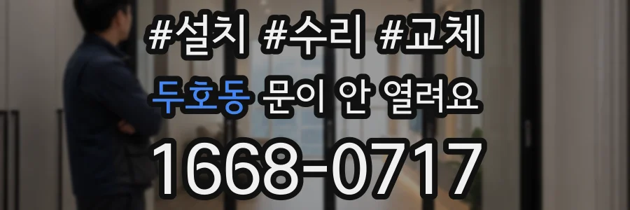 두호동 문이 안 열려요