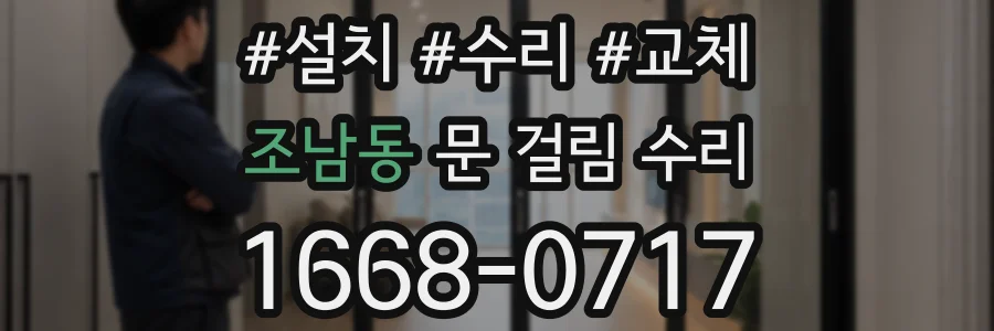 조남동 문 걸림 수리