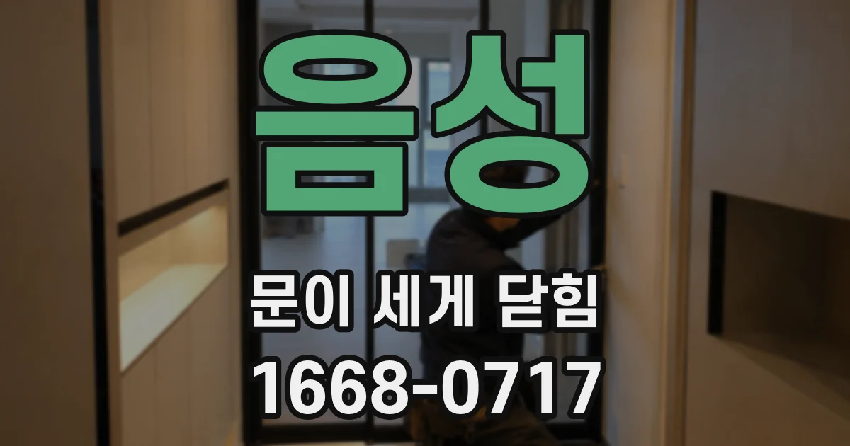 음성 문이 세게 닫힘