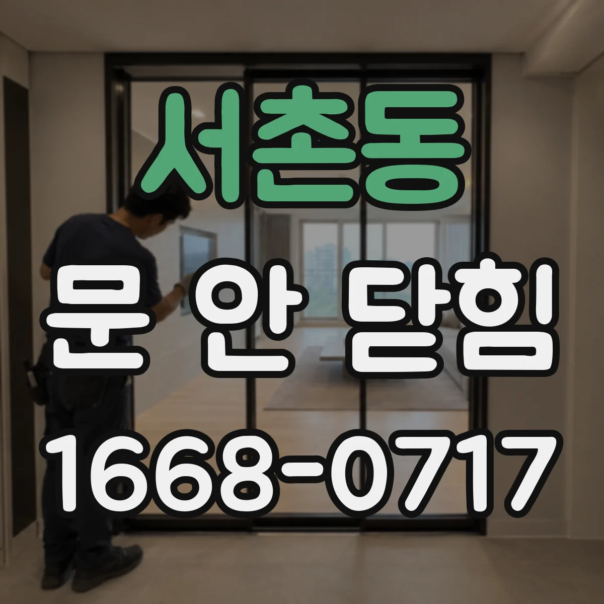 서촌동 문 안 닫힘