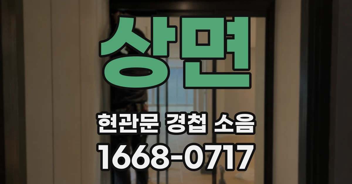 상면 현관문 경첩 소음