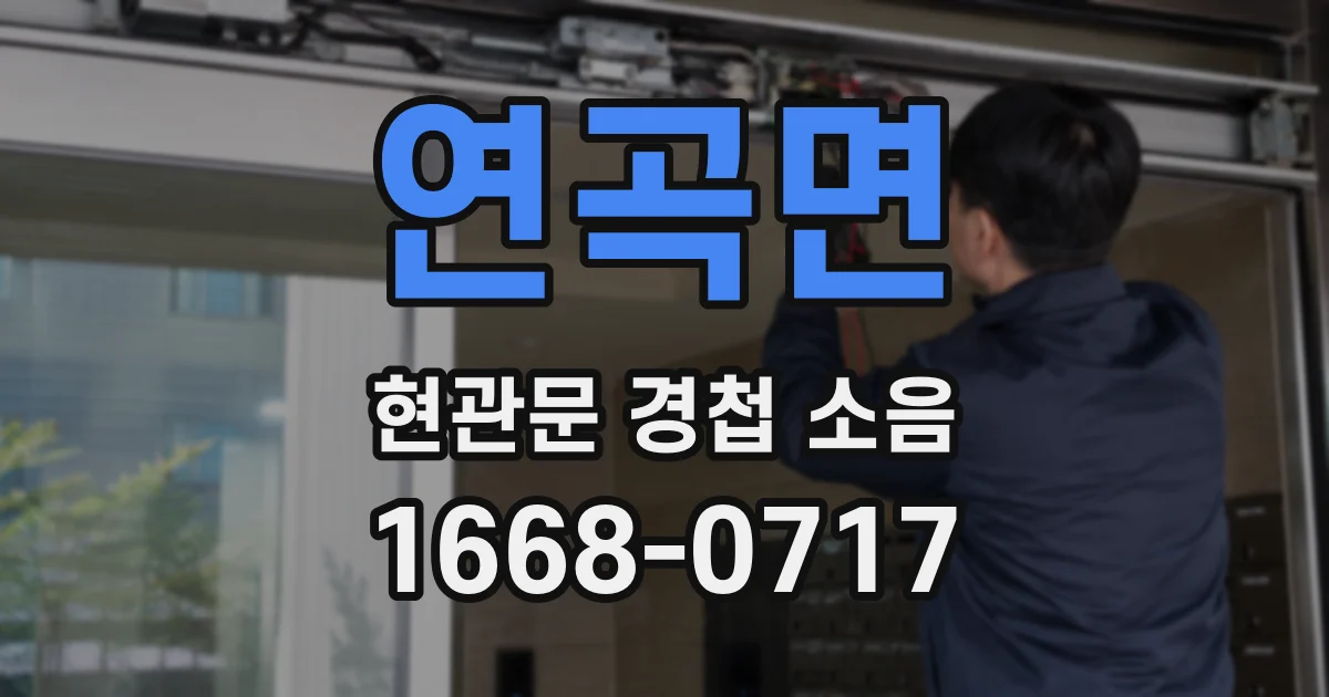 연곡면 현관문 경첩 소음