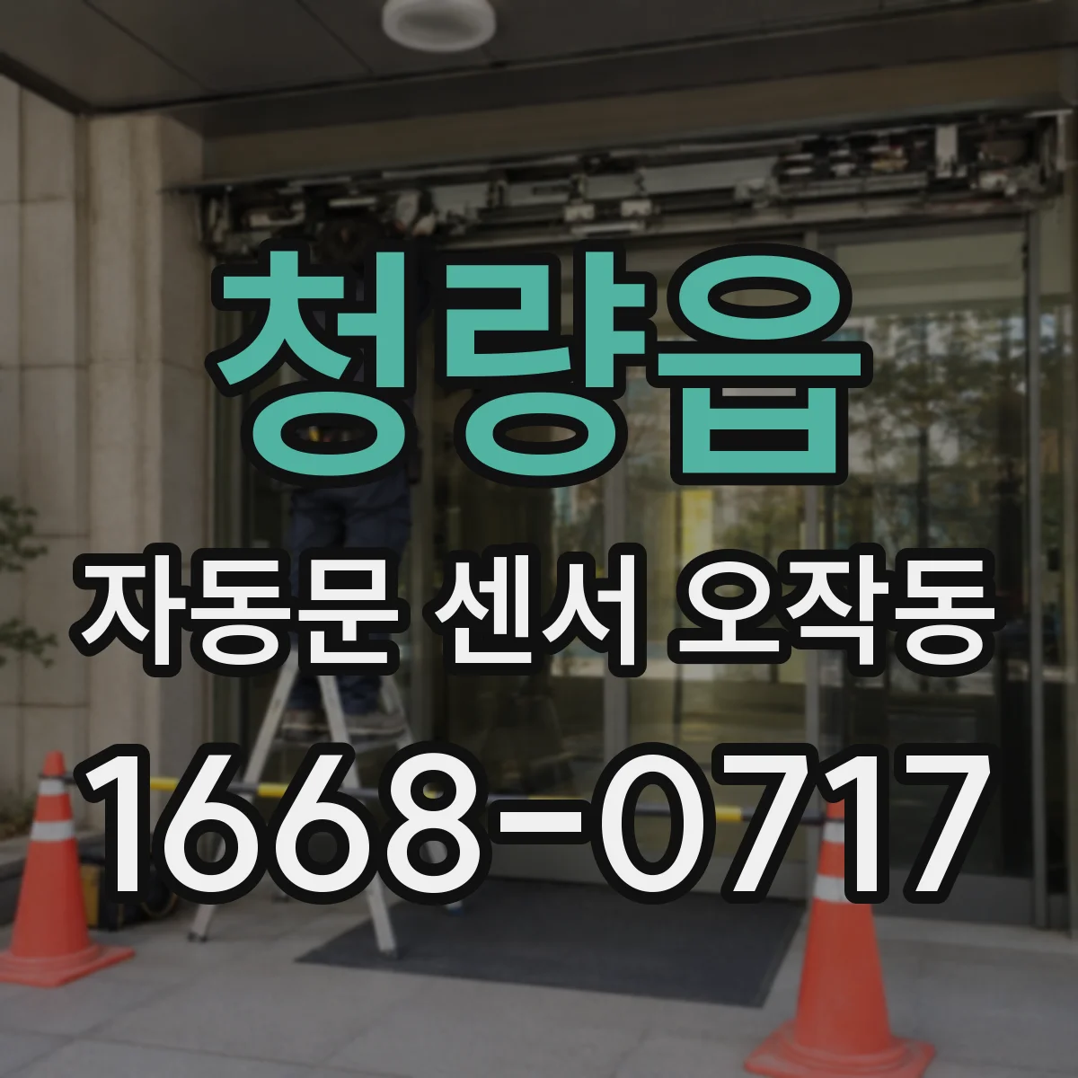 청량읍 자동문 센서 오작동