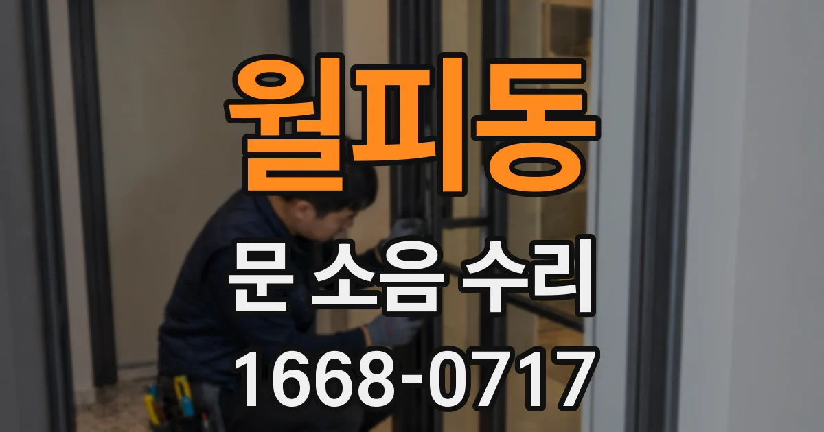 월피동 문 소음 수리