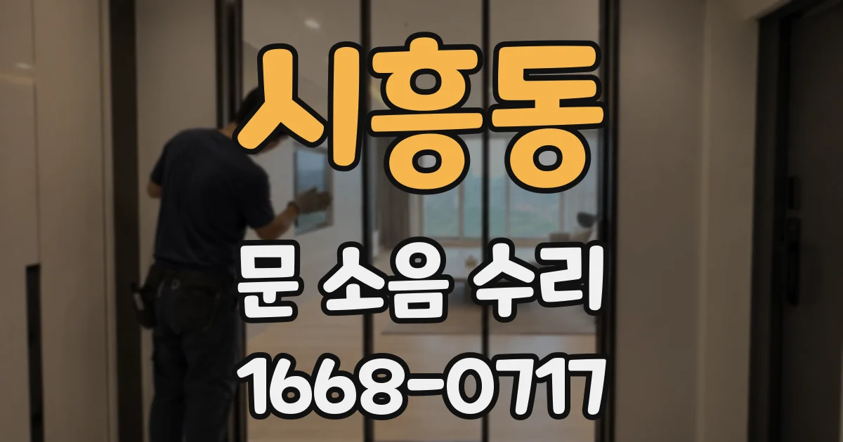 시흥동 문 소음 수리