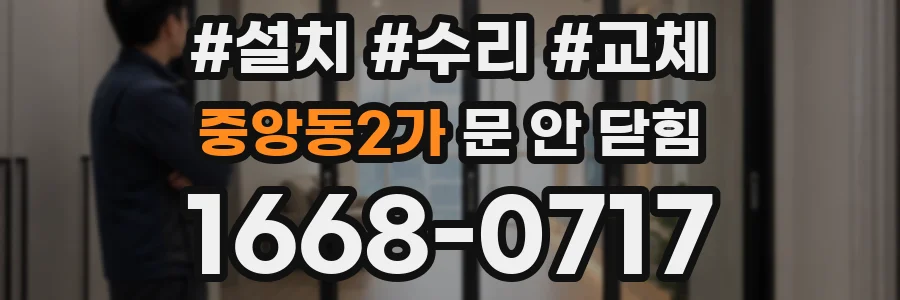 중앙동2가 문 안 닫힘