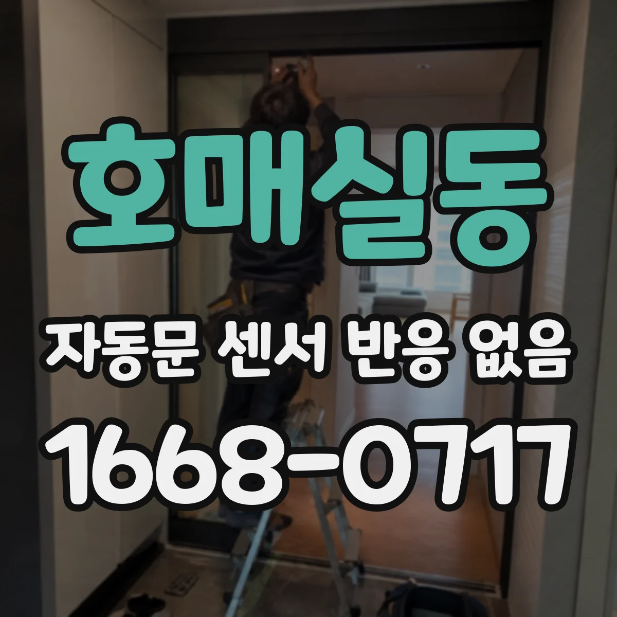호매실동 자동문 센서 반응 없음