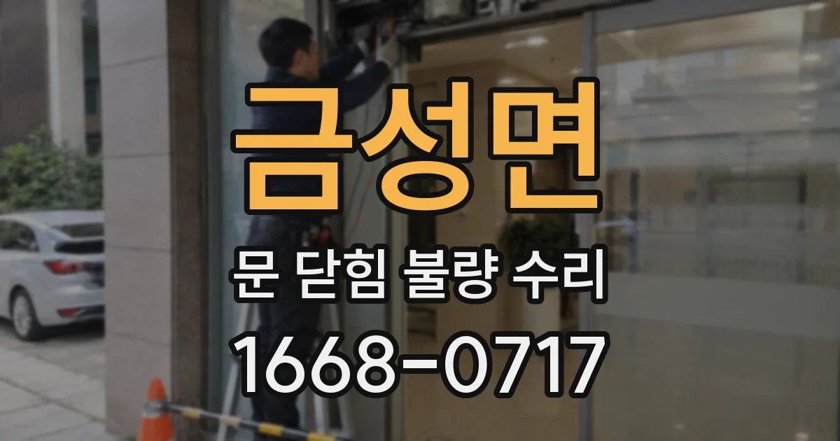 금성면 문 닫힘 불량 수리