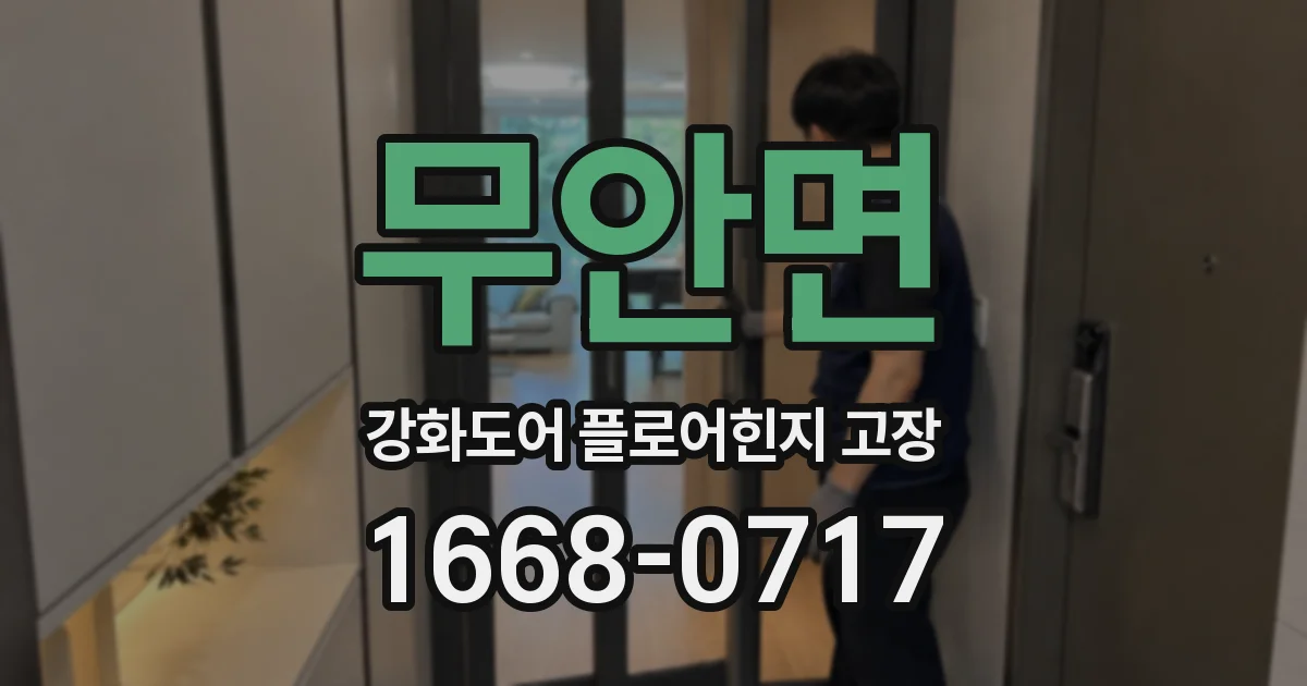 무안면 강화도어 플로어힌지 고장