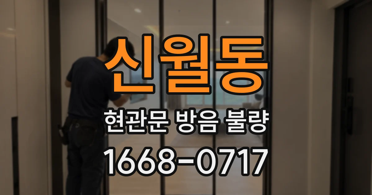 신월동 현관문 방음 불량