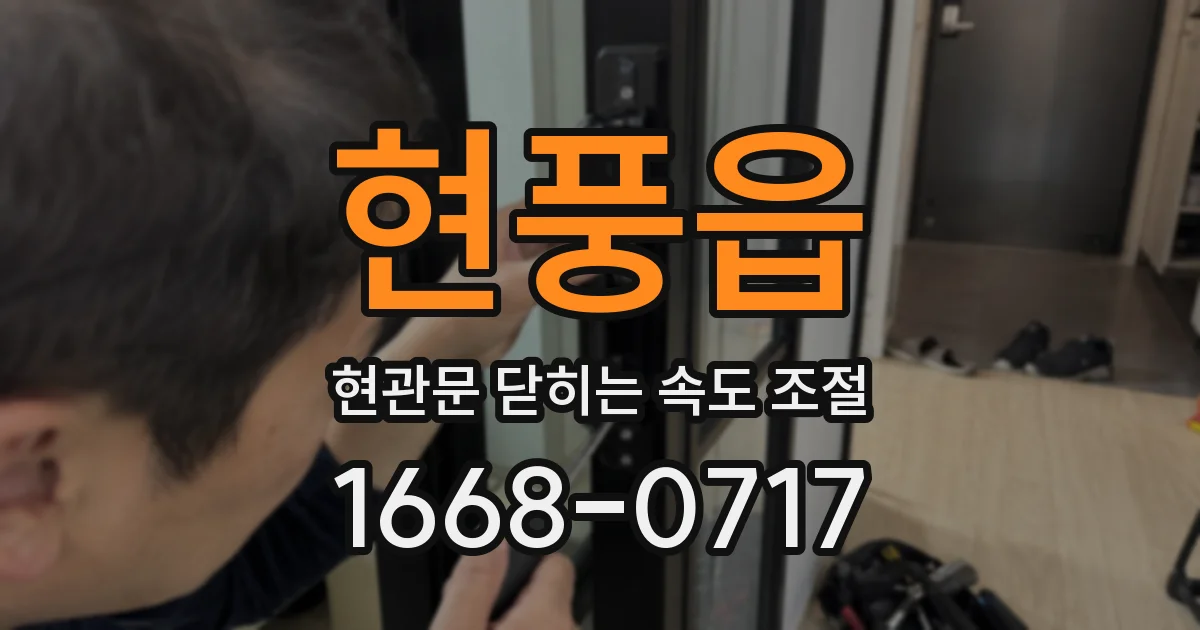 현풍읍 현관문 닫히는 속도 조절