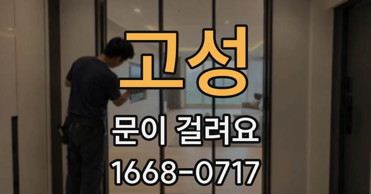 고성 문이 걸려요