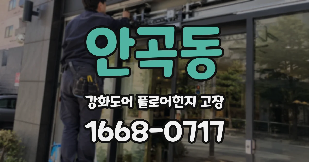 안곡동 강화도어 플로어힌지 고장