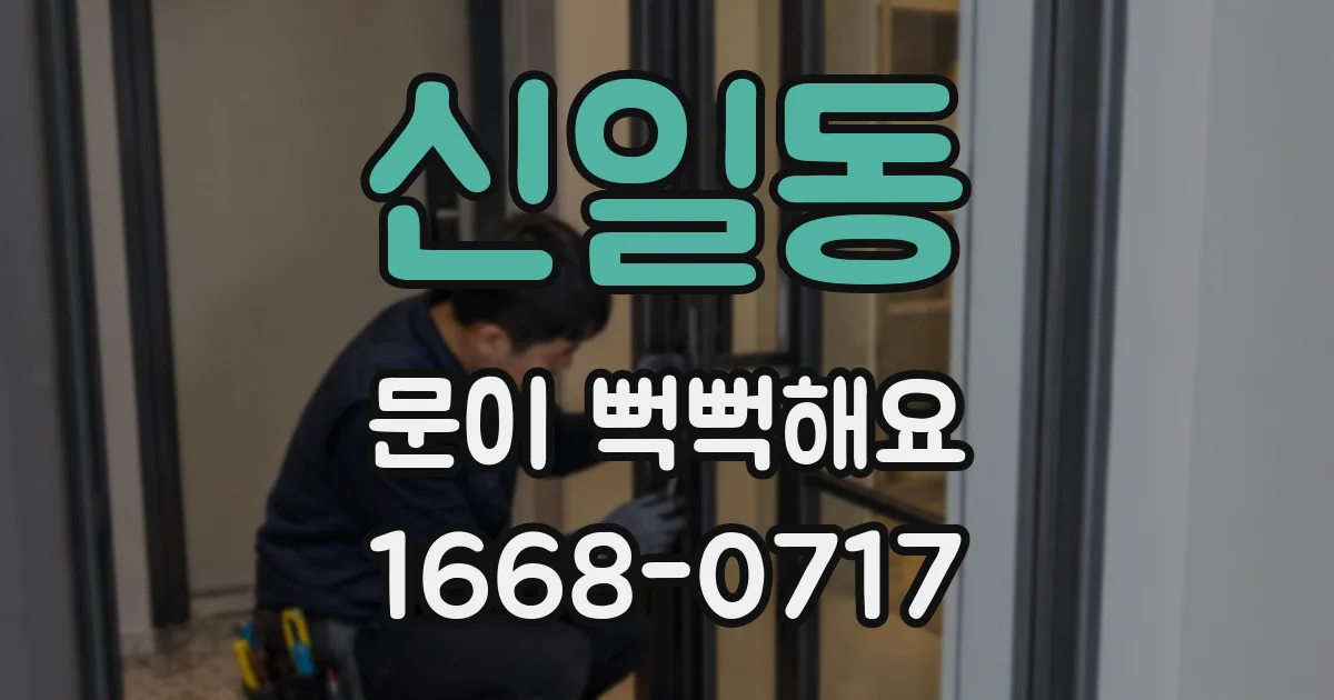 신일동 문이 뻑뻑해요