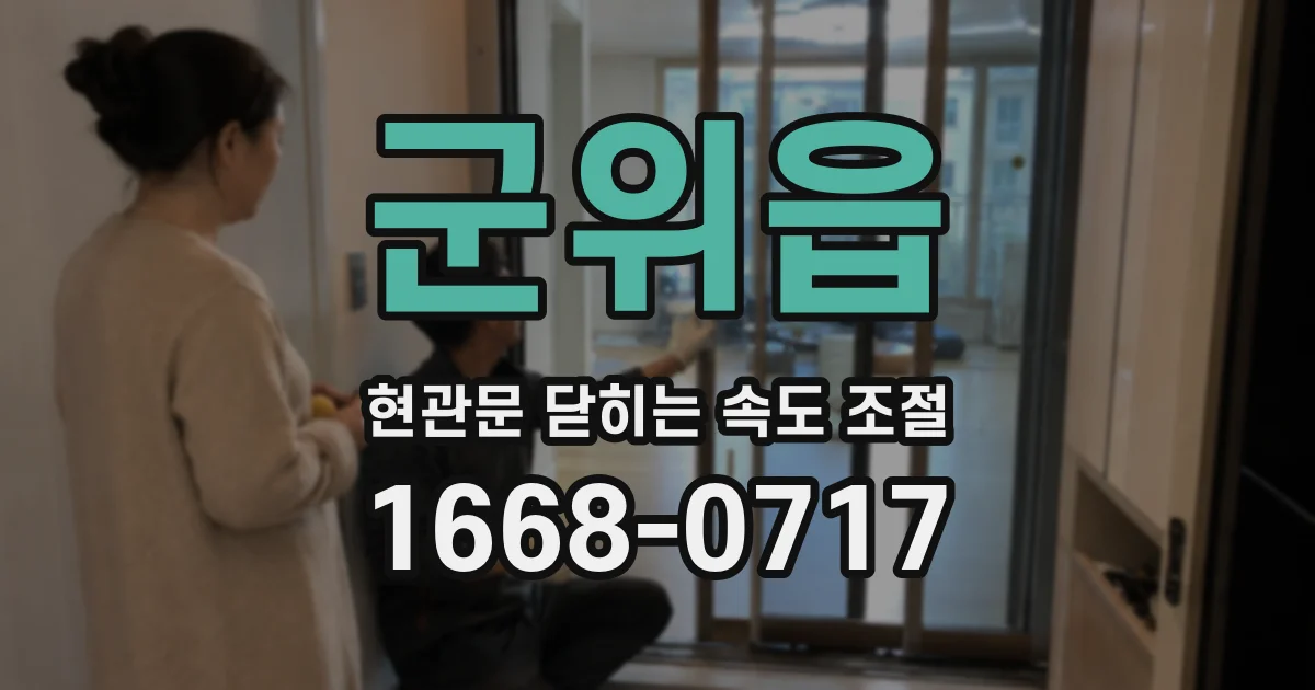 군위읍 현관문 닫히는 속도 조절