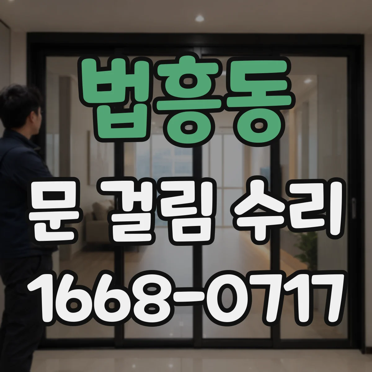 법흥동 문 걸림 수리