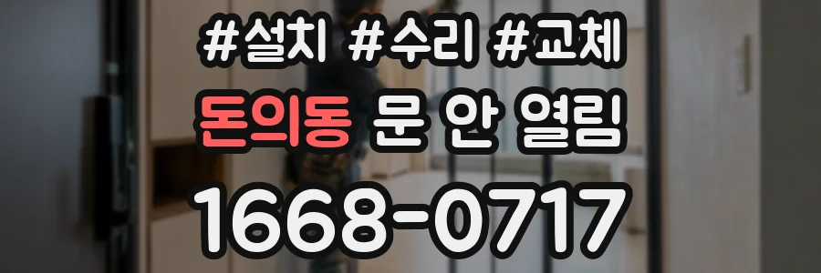 돈의동 문 안 열림